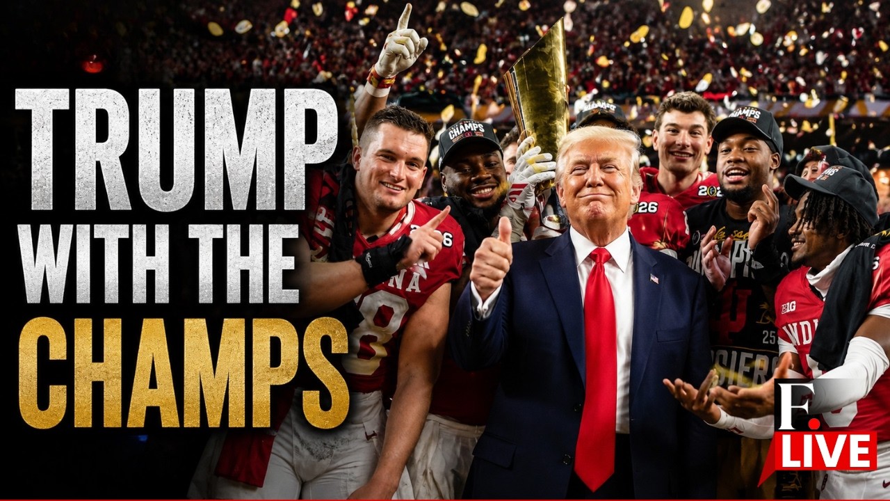 Donald Trump Hosts Champion Indiana Hoosiers Football Team |  White House LIVE