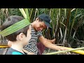 Making Hat Out Of Coconut Leaves Hoi An Vietnam 越南海安 Hội An