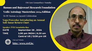 Yoga Pravesha: Annual Charts by PVR Narasimha Rao