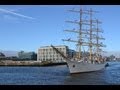 Polish Tall Ship Dar Młodzieży Leaving Dublin Port For Antwerp