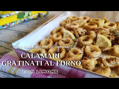 Calamari GRATINATI al forno con LIMONE 🍋 - ricetta semplice, leggera e veloce PRONTI IN POCHI MINUTI