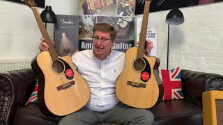 Video thumbnail for Fender CD60sce Vs. Fender CC60sce | Rimmers Music Head To Head | Comparison Guitar Video With James by Rimmers Music