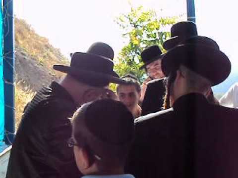 Sassover Rebbe shlit"a at Ari Mikveh, Tzfas