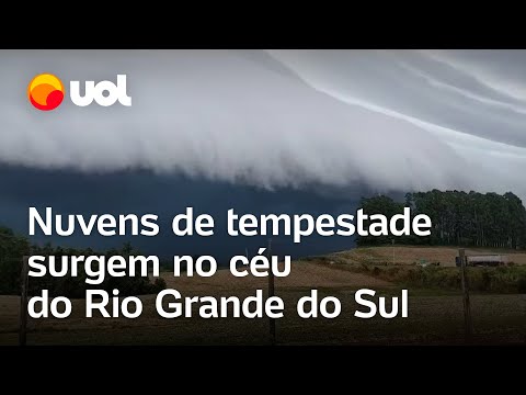 Rio Grande do Sul: Nuvens gigantes surgem no céu do estado