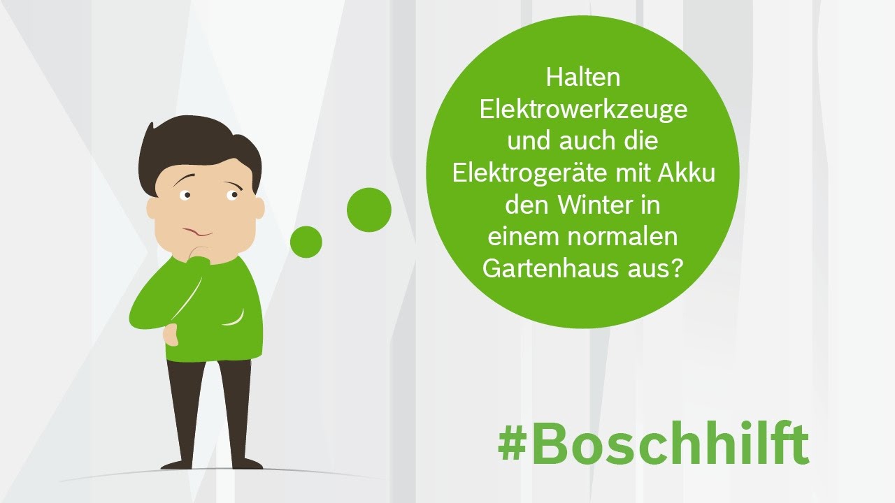Bosch Tipp: Akkus im Winter richtig lagern - Jetzt ansehen