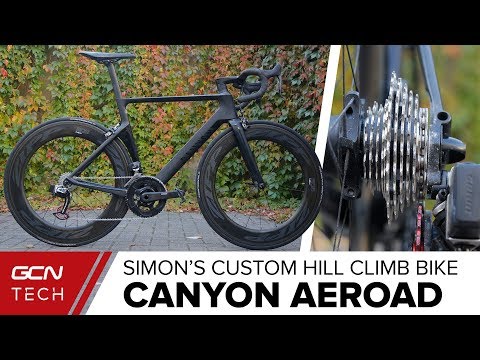 Bici da salita Canyon Aeroad Hill Climb personalizzata di Si
