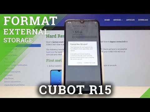 How to Format SD Card in CUBOT R15 - Erase External Storage