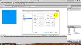 Adobe Dreamweaver CS6'da CSS Kuralı Oluşturma Ekranı - III (Ders 34)
