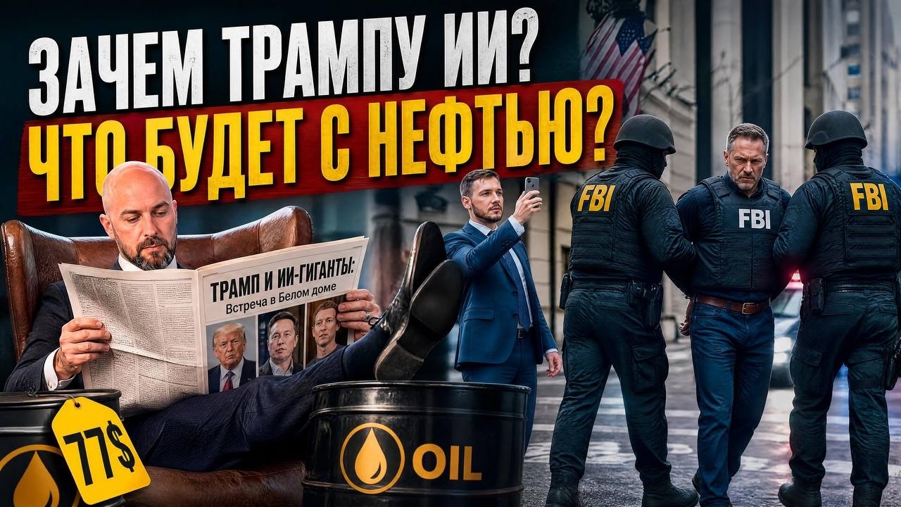 ТРАМП И ИИ-ГИГАНТЫ: Встреча в Белом доме / Арест агента ФБР за кражу крипты / Н?