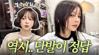 단발병 치료하기 💈 (feat.빈티지펌)