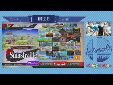 Jax Smash Weekly 4/20/17 - Baughy(Fox) Vs Fil(Mario) - Wii U Winners R1
