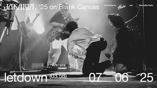 Cover art for letdown (Live from Jakarta, '25 on Blank Canvas)