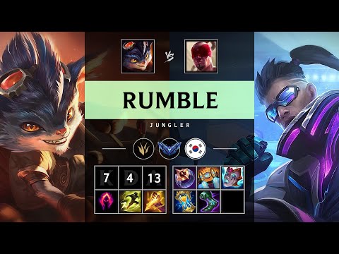 Rumble Jungle vs Lee Sin - KR Diamond Patch 25.18