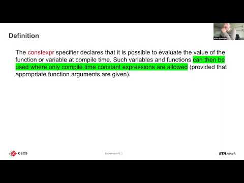 2021 Advanced C++ workshop - Constexpr/consteval/constinit