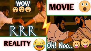 RRR Movie Vs Reality  Part 2  Jr NTR  Funny Movie 