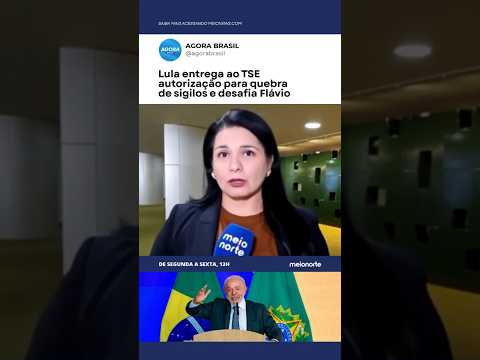 Lula entrega ao TSE autorização para quebra de sigilos de Flávio Bolsonaro #lula #TSE #shorts
