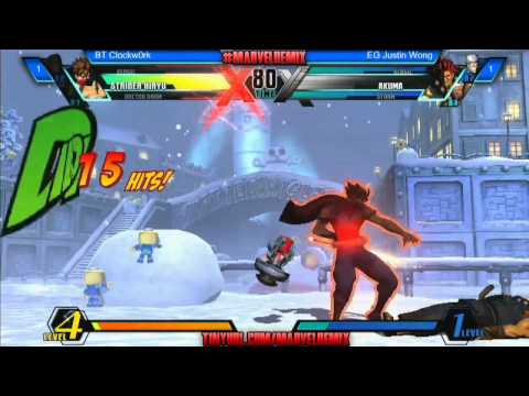 #42 Marvel Remix: UMvC3 - BT Clockw0rk vs EG Justin Wong (Losers Final)
