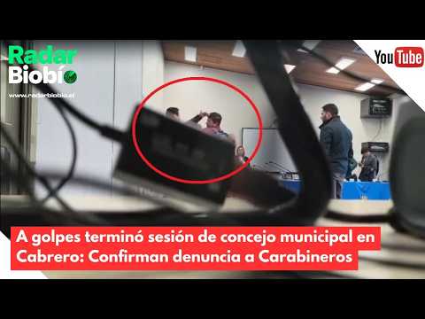 A golpes terminó sesión de concejo municipal en Cabrero: Confirman denuncia a Carabineros