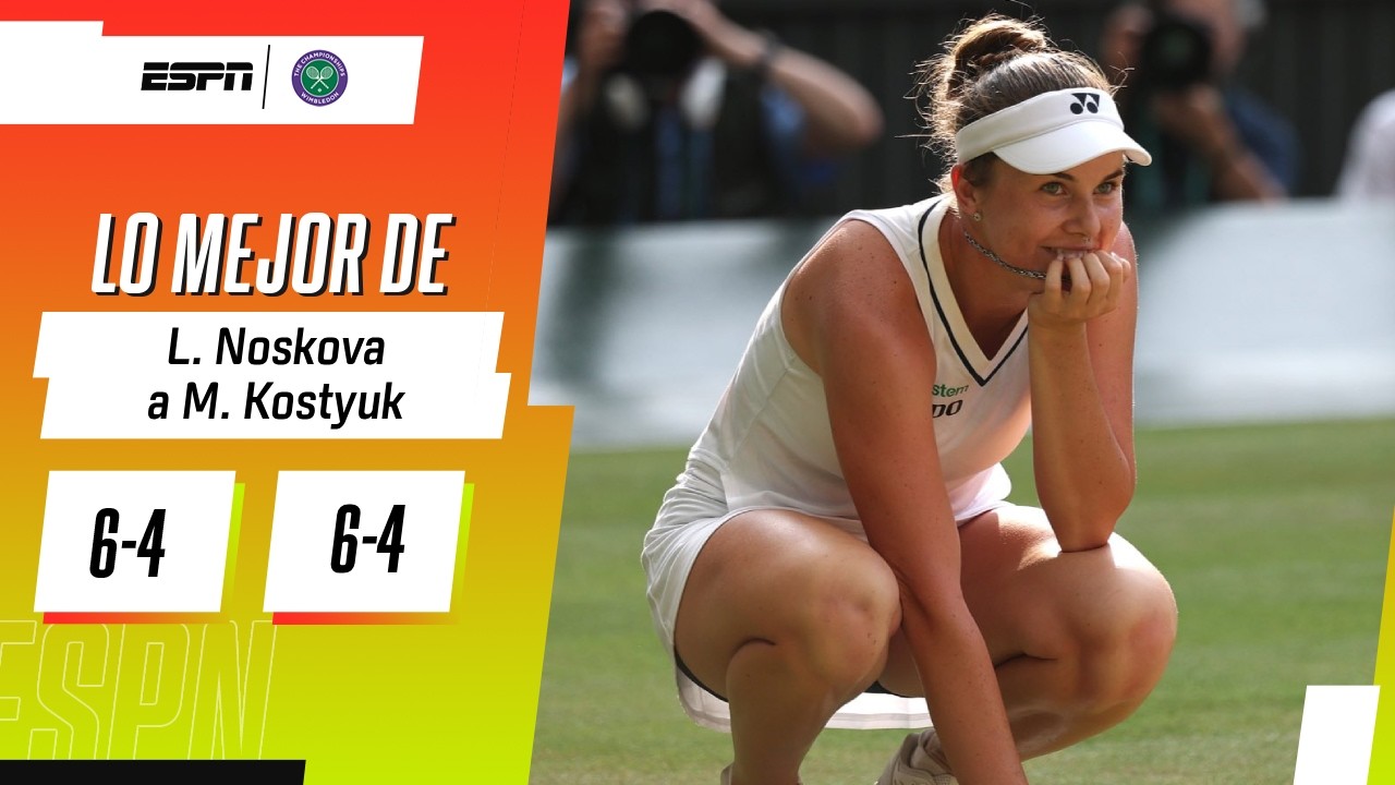 NOSKOVA CONSIGUIÓ UN TRIUNFO HISTÓRICO Y HABRÁ FINAL CHECA EN WIMBLEDON | RESUMEN