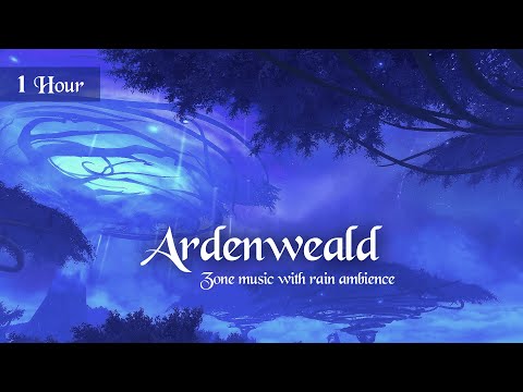 Ardenweald Music & Rain Ambience (1 Hour, World of Warcraft) for Relaxing, Sleep, Meditation, ASMR
