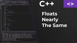 C++ How To Check If Floating Point Numbers Are Nearly The Same