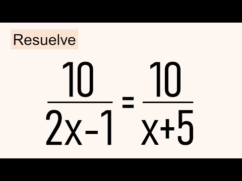 CÓMO RESOLVER UNA ECUACIÓN RACIONAL. Matemáticas Básicas