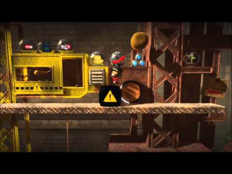 LittleBIGPlanet (720p HD) Walkthrough Part 58 - The Construction Site - Co-op & Collected All