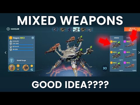 DAGON with BLAZE + TOXIN MK3 - Mixed WEAPONS?? | War Robots Gameplay WR