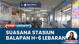 Suasana Stasiun Balapan H-6 Lebaran, Jadi Pilihan Transit ke Semarang dengan Tiket Lebih Murah