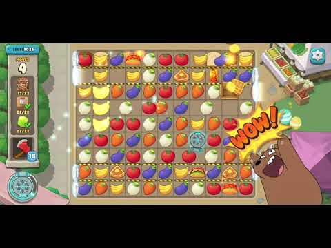 We Bare Bears Match3 Repairs Level 1026 - No Boosters