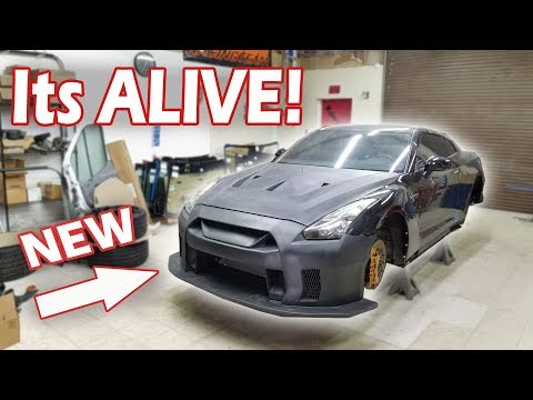 How To Install Widebody Kit On A Wrecked GTR R35 (Part 5) Copart LibertyWalk Version 2