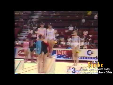 Bianka Panova - 1987 - Victory Ceremony  Part I - World Championship - Varna, Bulgaria