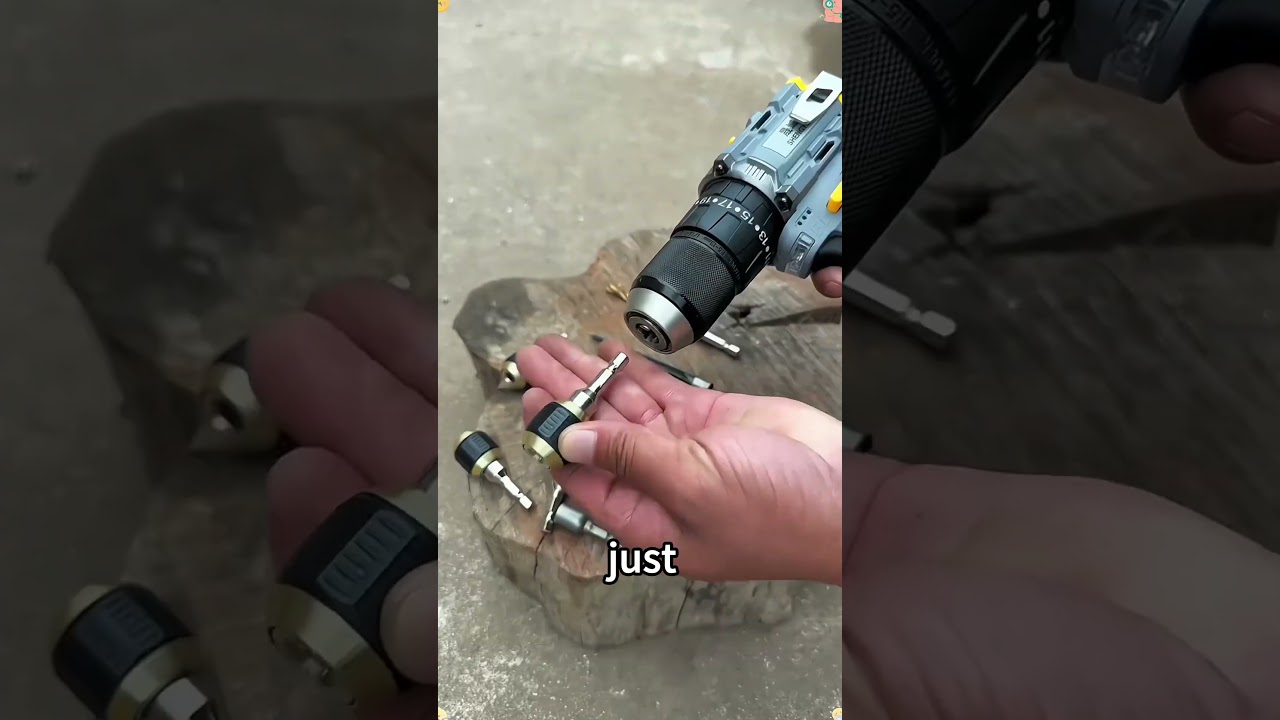 This Drill Hack Changes Bits in Seconds! 🔧⚡ #tools #diy #asmr #shorts