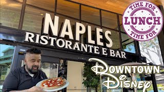 Downtown Disney Lunch Time at Naples Ristorante E Bar. New Pizza Lunch Review