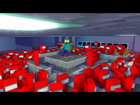 AMONG US WITH 100 IMPOSTOR | Platabush Animation