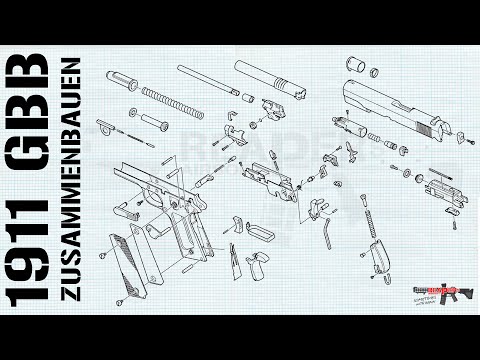 [Tech] Marui/TM/WE/KJW/Army 1911 GBB Montage/zusammenbauen (Reparatur/Wartung) - 6mm Airsoft/Softair