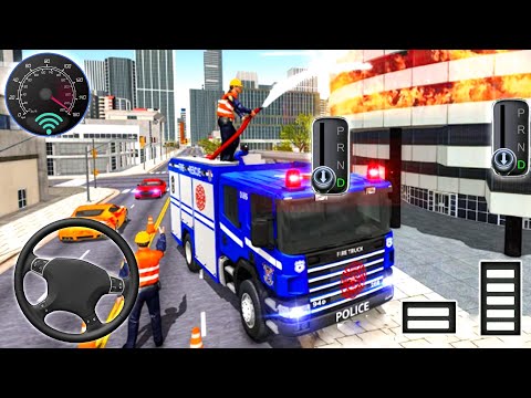 Police Emergency Fire Truck Driving Simulator 2021 | Firefighter Game – Android Gameplay