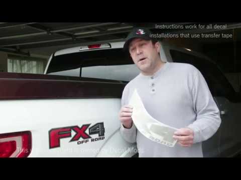Truck Bed Side Decal Sticker Installation Instructions 4x4 Z71 FX4 TRD STX STR Pro4X - Decal Mods