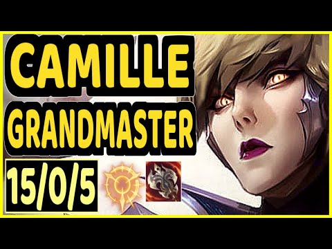 YOPPA (CAMILLE) - 15/0/5 KDA GAMEPLAY - EUW Ranked GRANDMASTER