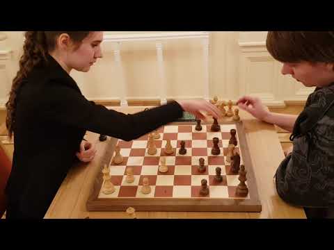2019-03-16 WIM Shuvalova - WFM Vasilevich Blonde-Brunette Chess Match