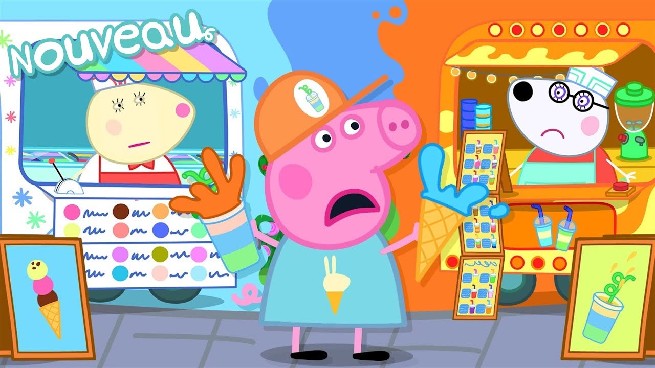 Les histoires de Peppa Pig 🍦LES GLACES CONTRE LES SMOOTHIES 🧃 Épisodes de Peppa Pig