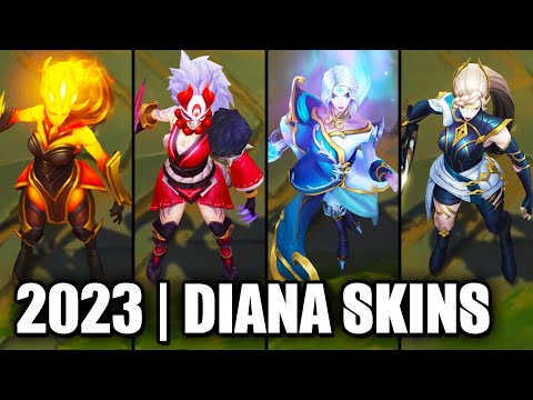 ALL DIANA SKINS SPOTLIGHT 2023 | League of Legends