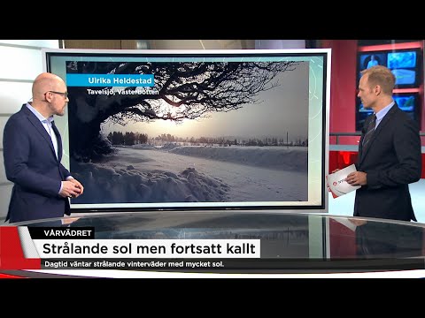 Strålande vinterväder väntar - vårens bakslag - Nyheterna (TV4)