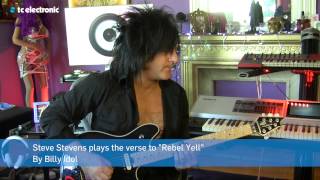 Video thumbnail of "Tip of the month: Steve Stevens shows how to play "Rebel Yell""