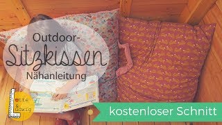 Outdoor Sitzkissen selbst nähen, kostenloser Schnitt