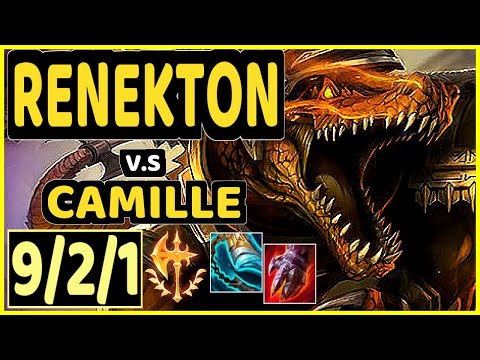 ICEBEASTO (RENEKTON) vs CAMILLE - 9/2/1 KDA TOP CHALLENGER GAMEPLAY - EUW