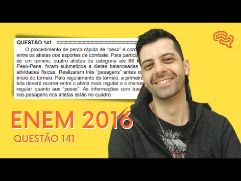 ENEM 2016 - Q141 - O procedimento de perda rápida de "peso" é comum entre os atletas dos esportes de