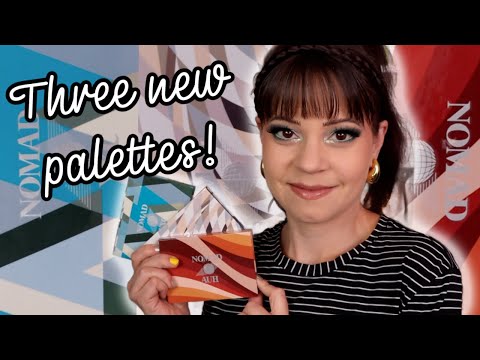Three new Nomad cosmetics travel palettes, 3 Looks, swatches and review!