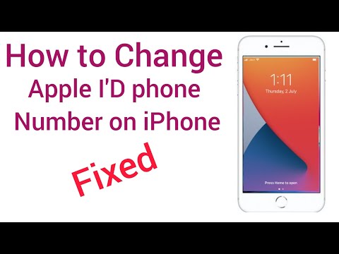 How to change Apple ID phone Number on iphone ios 14