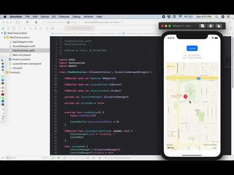 Getting RealTime Location using MapKit and CoreLocation in Xcode